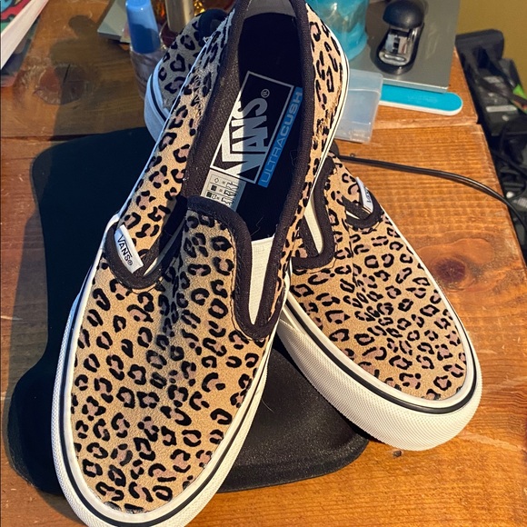 Vans Asher Deluxe Classic Leopard Cheetah Skate Sneaker Shoe SZ Women 6.5 Men 5 - Picture 10 of 10